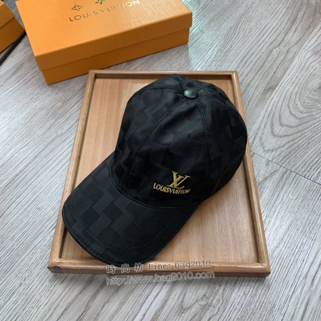 LV新品男士帽子 路易威登經典棋盤格鴨舌帽棒球帽  mm1342